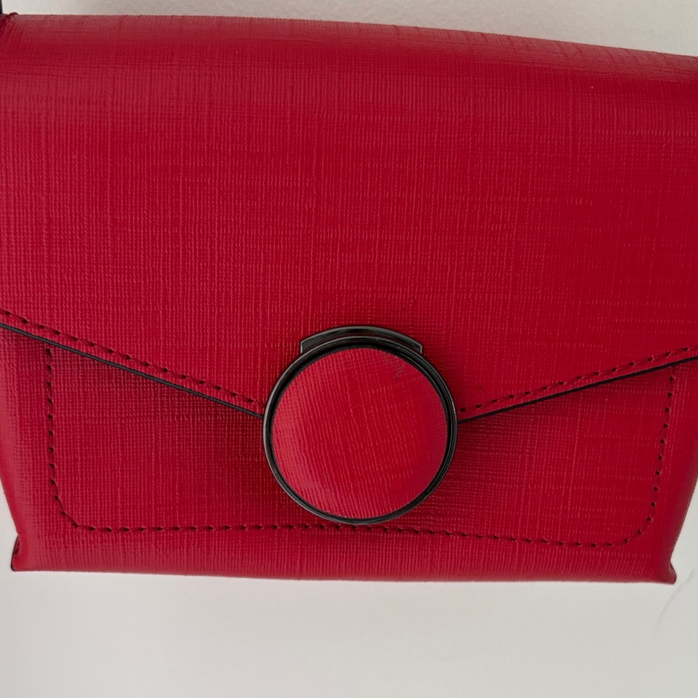 Botkier Red Crossbody Bag with Circular Detail